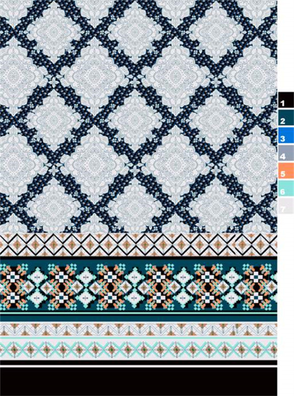 复古几何风面料印花素材 服装印花设计灵感