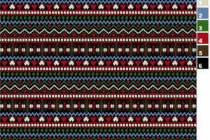 民族风情复古几何服装印花面料素材设计