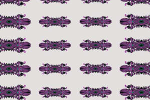 复古民族风紫色花卉面料印花图案素材