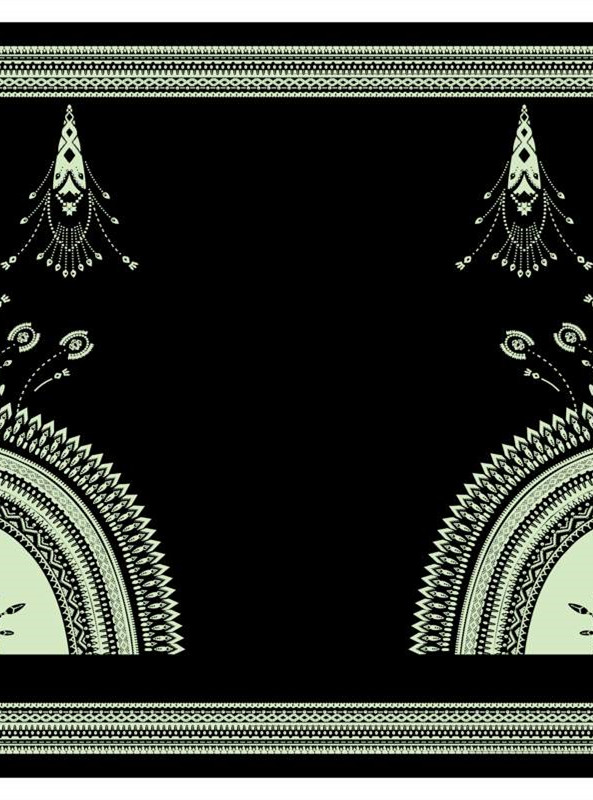 复古民族风服装印花素材,独特几何纹样设计