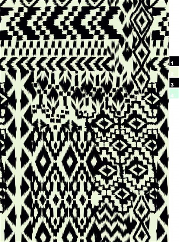 民族风几何纹样 服装印花素材精选
