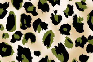 复古迷彩豹纹面料印花 时尚服装印花素材