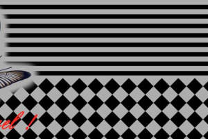 复古黑白条纹与棋盘格面料印花设计素材