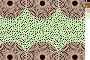 复古几何圆点面料印花 时尚服装印花设计素材