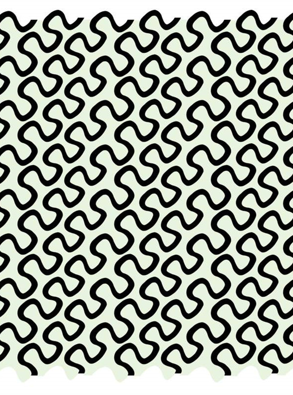 现代简约波浪纹服装印花设计素材