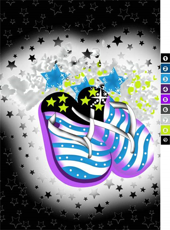 星空主题潮流服装印花素材,时尚面料设计灵感