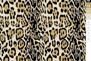经典豹纹面料印花设计，适用于时尚服装印花素材