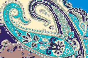 复古佩斯利花纹面料印花素材 时尚服装印花设计