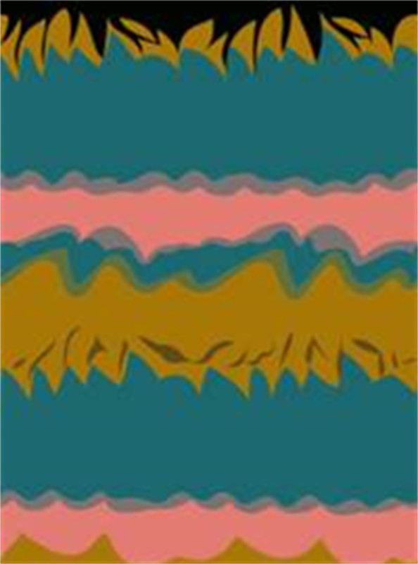 复古撞色条纹面料印花设计素材