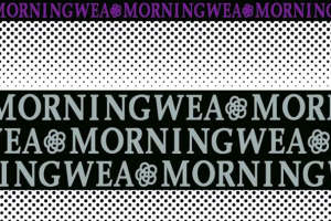 时尚波点与字母条纹面料印花设计素材