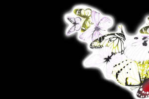 梦幻蝴蝶发光效果 高端面料印花素材推荐