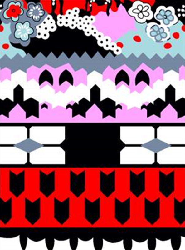 时尚波西米亚风面料印花素材,适用于服装印花设计