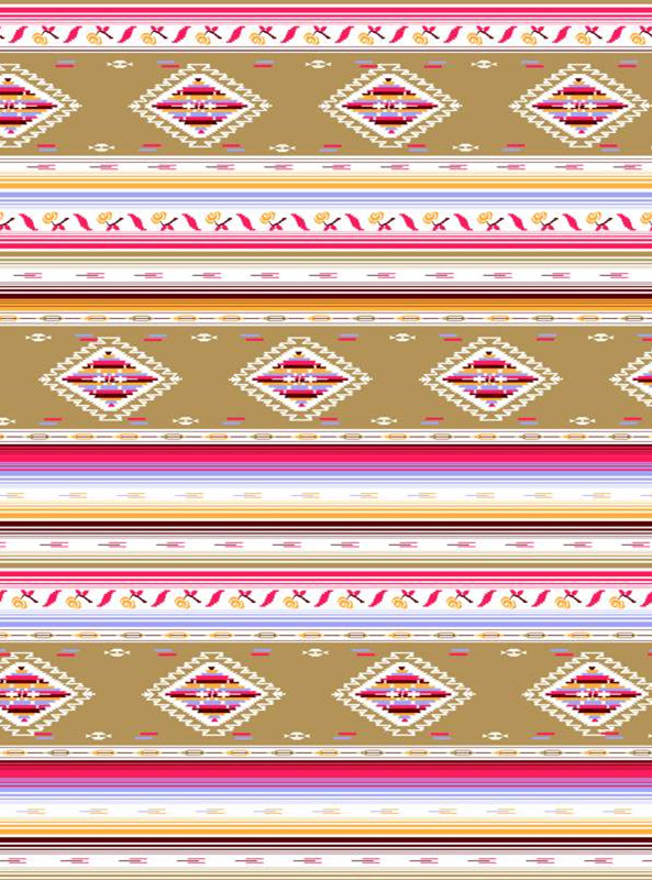 民族风菱形条纹面料印花素材 时尚服装印花设计