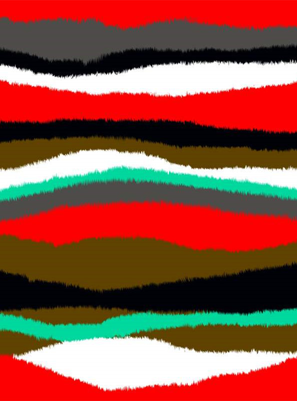 时尚波浪纹面料印花设计素材