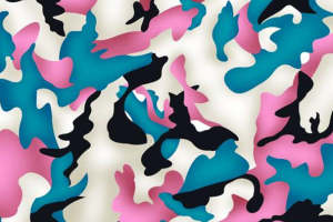 时尚迷彩面料印花 潮流服装印花设计素材