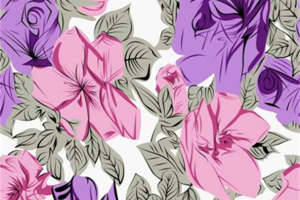 浪漫手绘花卉面料印花素材 服装印花设计灵感