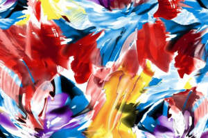 抽象花卉面料印花 时尚服装印花设计素材