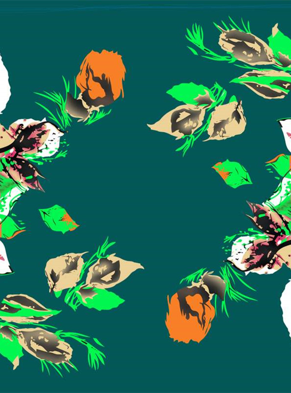 时尚艺术风面料印花 服装印花设计素材