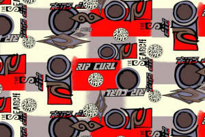 复古潮流面料印花设计，适用于服装印花的创意素材