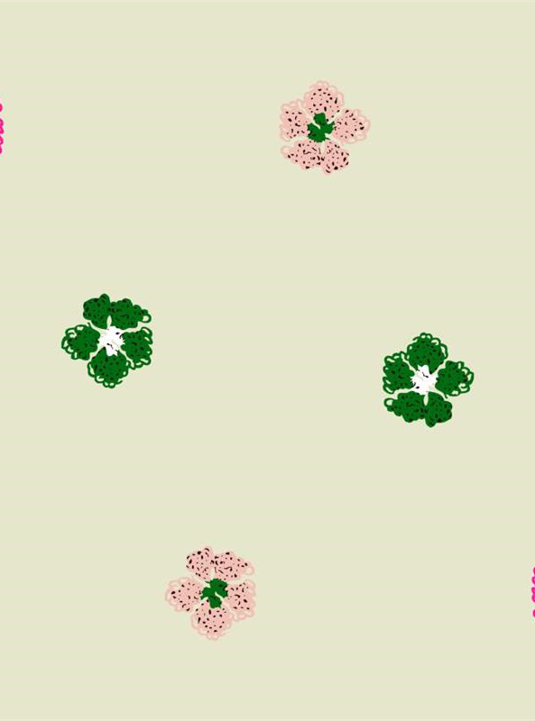 清新花卉面料印花素材 适用于服装设计的优雅花型