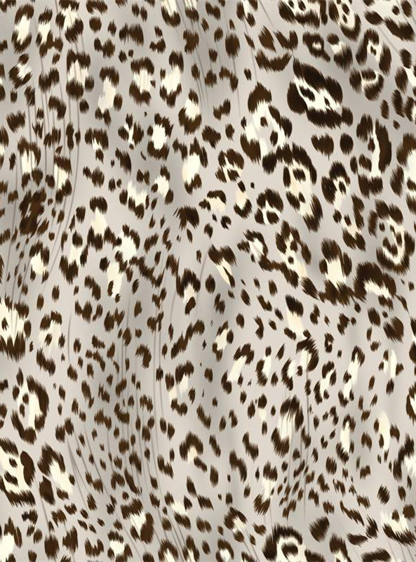 时尚豹纹面料印花素材 高级感服装印花设计