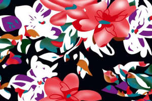 时尚花卉面料印花 服装印花设计素材推荐