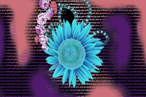 复古花卉珠链装饰 服装印花面料素材推荐