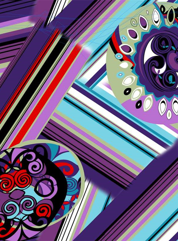 时尚抽象风面料印花素材 创意服装印花设计灵感