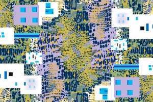 现代几何风面料印花素材 时尚服装印花设计灵感