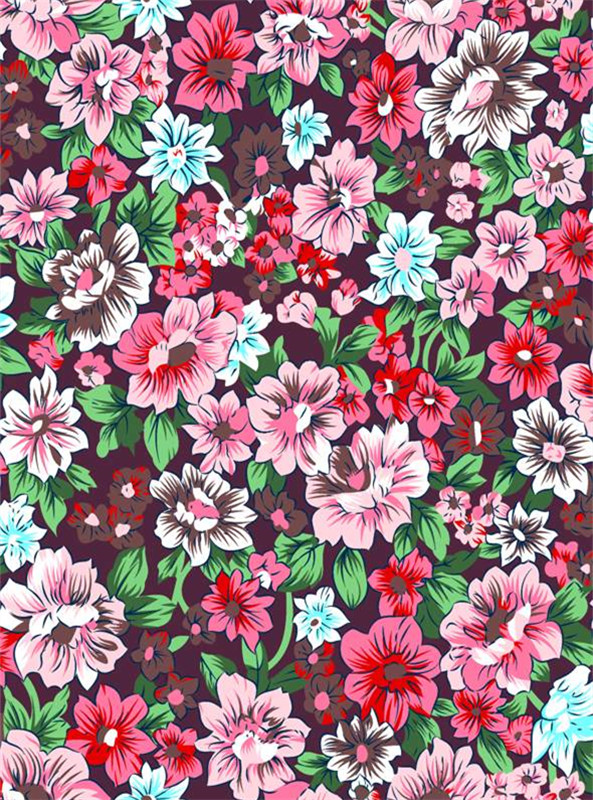 复古花卉面料印花素材,时尚服装印花设计灵感