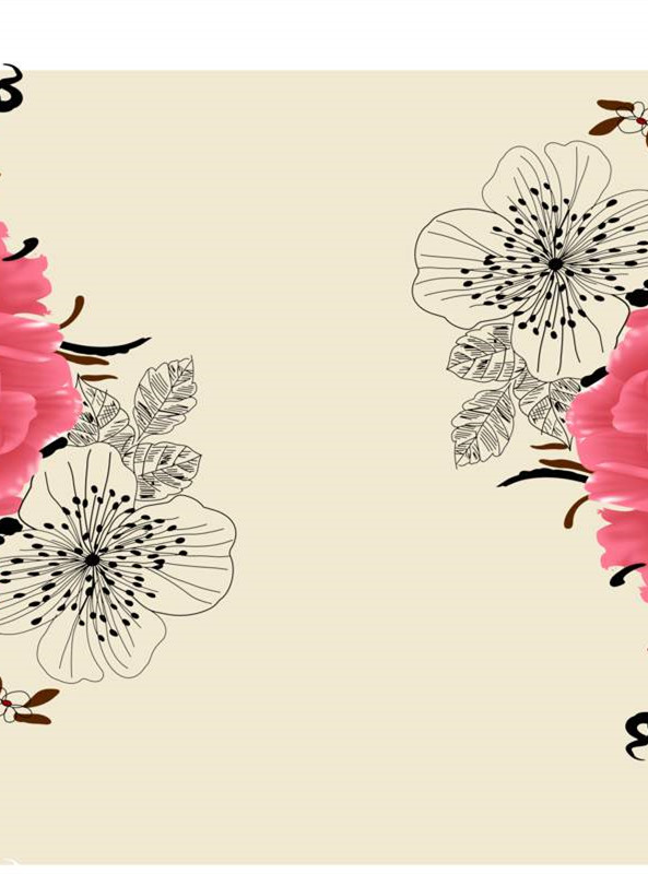 清新花卉面料印花 服装印花设计素材