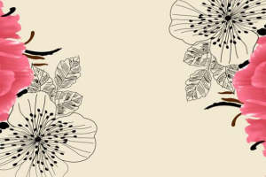 清新花卉面料印花 服装印花设计素材