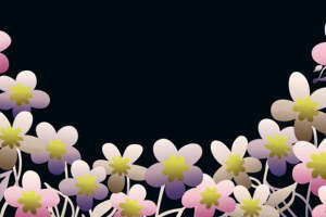 梦幻渐变花卉面料印花 时尚服装印花设计素材