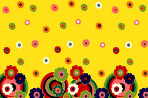 复古花卉图案 活力四射的面料印花素材