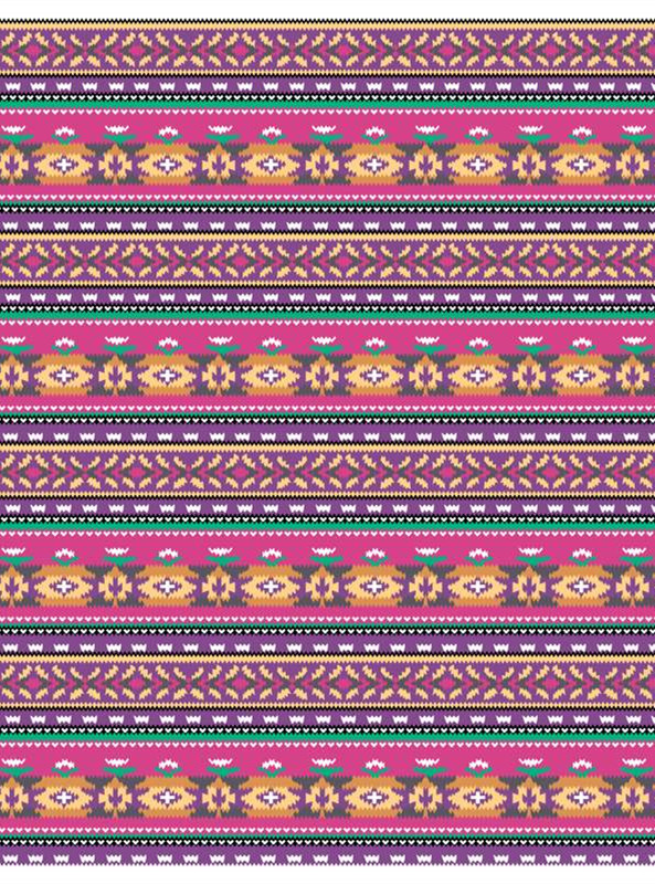 民族风几何纹样面料印花素材 服装印花设计灵感