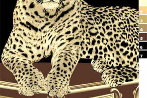 复古奢华豹纹面料印花素材 高端服装印花设计灵感