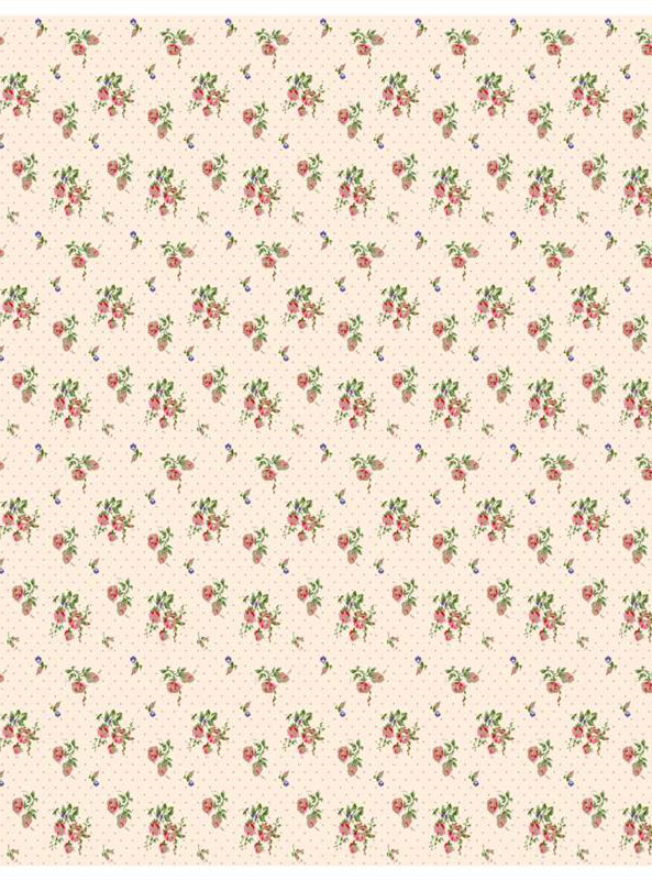 复古花卉面料印花素材,适用于服装印花设计