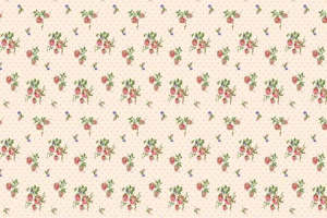 复古花卉面料印花素材，适用于服装印花设计