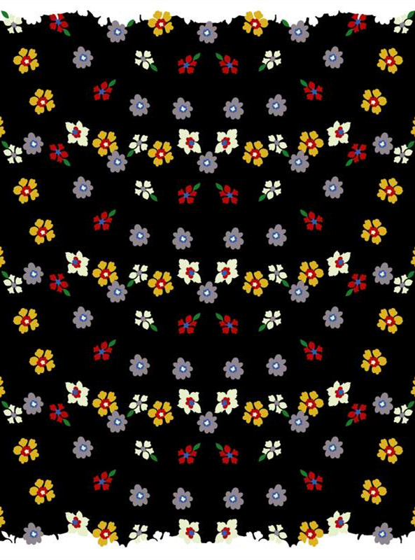 复古民族风花卉面料印花素材 服装印花设计灵感