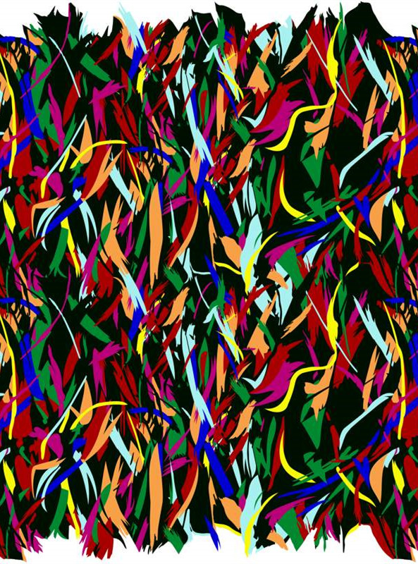 时尚多彩抽象面料印花素材 服装印花设计灵感