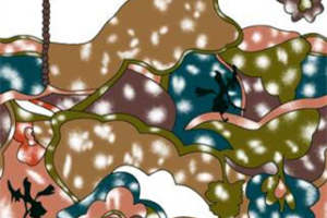 复古猫咪花卉图案 服装印花设计素材推荐