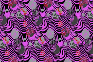 潮流抽象紫波点面料印花素材，打造个性服装