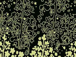 复古金色花卉面料印花 高端服装印花素材推荐