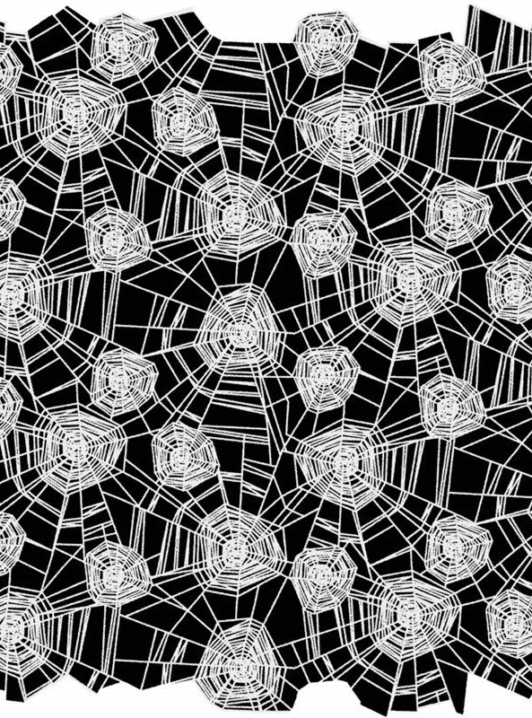 暗黑系蜘蛛网面料印花素材 时尚服装印花设计灵感