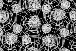 暗黑系蜘蛛网面料印花素材 时尚服装印花设计灵感