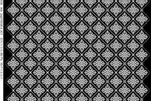 复古几何花卉面料印花素材 适用于高端服装印花设计