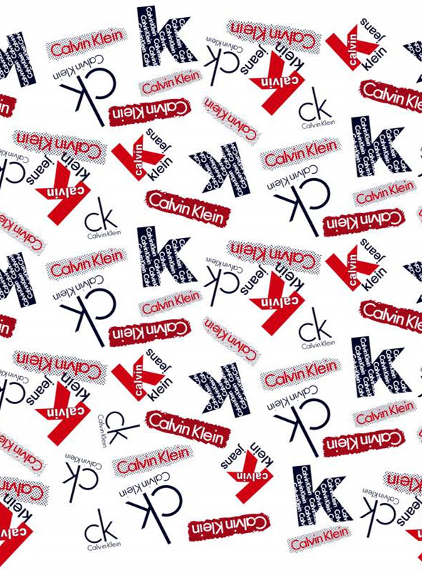 时尚品牌标志面料印花素材,适用于服装印花设计