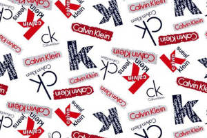 时尚品牌标志面料印花素材，适用于服装印花设计