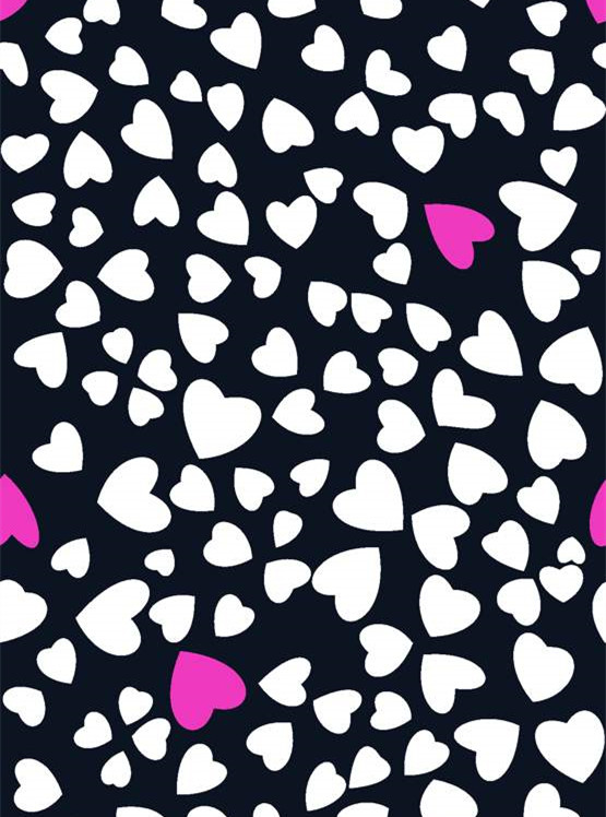 浪漫心形纹理面料印花 服装印花热门素材推荐