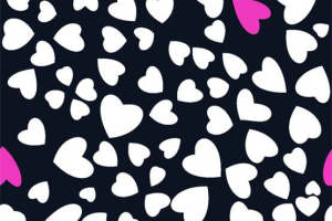 浪漫心形纹理面料印花 服装印花热门素材推荐